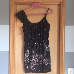 Envy Me Polka Dot/Paisley Print Dress (Size M)